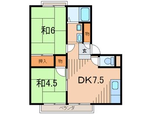 長澤ハイツ　Ａの物件間取画像